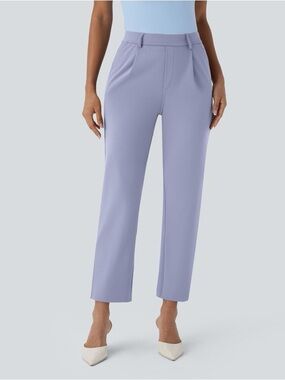 NEW Halara Flex DayStretch High Waisted Pocket Ankle Length Tapered Work Pants S